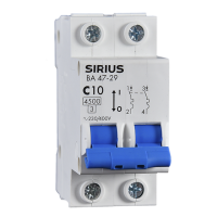 Автоматический выключатель ВА 47-29 2P 40А (С) 4,5 кА Sirius