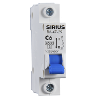 Автоматический выключатель ВА 47-29 1P 50А (С) 4,5 кА Sirius
