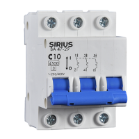Автоматический выключатель ВА 47-29 3P 10А (С) 4,5 кА Sirius
