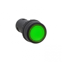 Кнопка SW2C-10D c подсветкой зеленая EKF