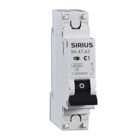 Автоматический выключатель ВА 47-63 1P 63А (С) 4,5 кА Sirius