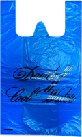 Пакет - майка 30*50 (20 мкр) (синяя) 