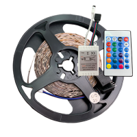 Лента светодиодная LED54D-2835 5M/R 24controller IP65 12V/USB RGB Sirius