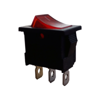 Переключатель  KCD-102L красный Sirius