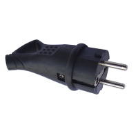 Вилка каучуковая угловая с кольцом 250В 2P+PE 16A IP44 Sirius