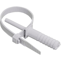 Хомут дюбельный 7х150 белый (50 шт.) Sirius