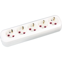 Колодка КЗ-2505 5 гнезд с заземлением 16 А 250В Sirius
