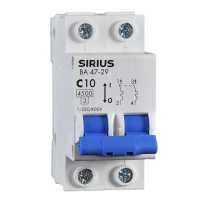 Автоматический выключатель ВА 47-29 2P 25А (С) 4,5 кА Sirius