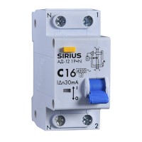 Дифференциальный автомат АД-12 1P+N 25А 30мА (C) 4,5kA Sirius