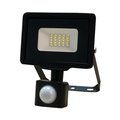 Прожектор светодиодный LED Atlas   20W с датчиком 6500K IP65  Sirius