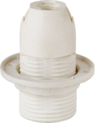 Патрон Е14 пластиковый с кольцом (1*20/600) Sirius