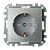 Розетка РС16-529 Серебро